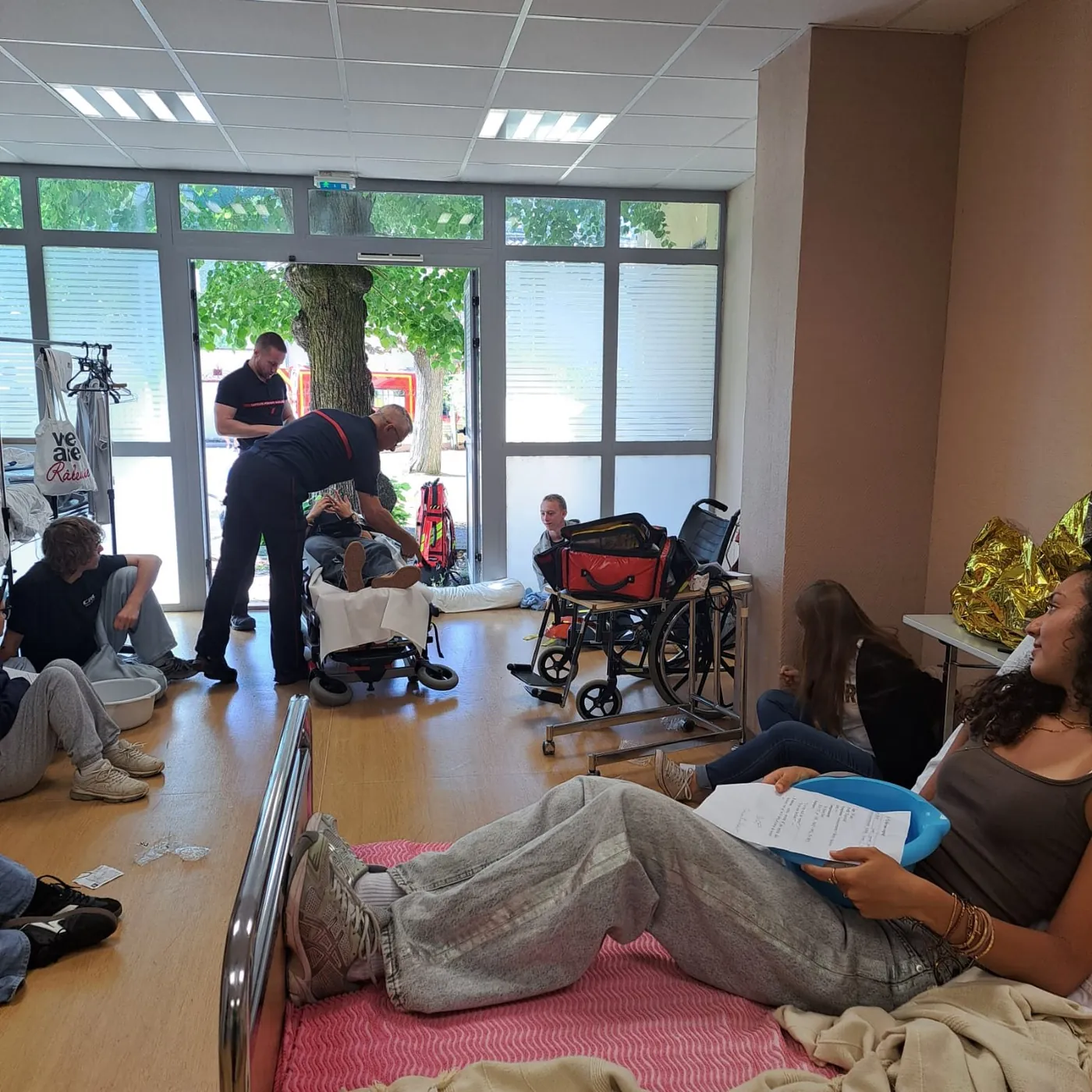 Photo 2 sur 7 : Exercice Plan Blanc au CH de Vaison-la-Romaine