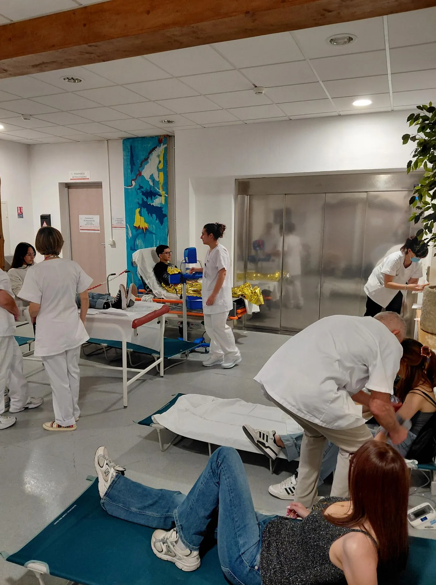 Photo 7 sur 7 : Exercice Plan Blanc au CH de Vaison-la-Romaine
