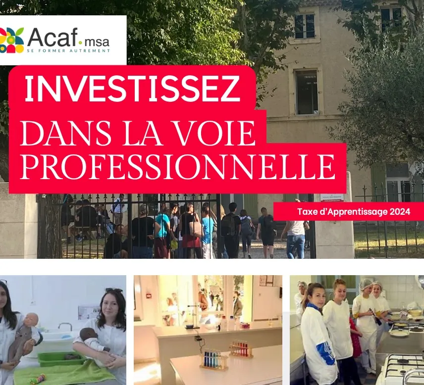 Photo 1 sur 1 : Soutenir l'Acaf-Msa avec la taxe d'apprentissage
